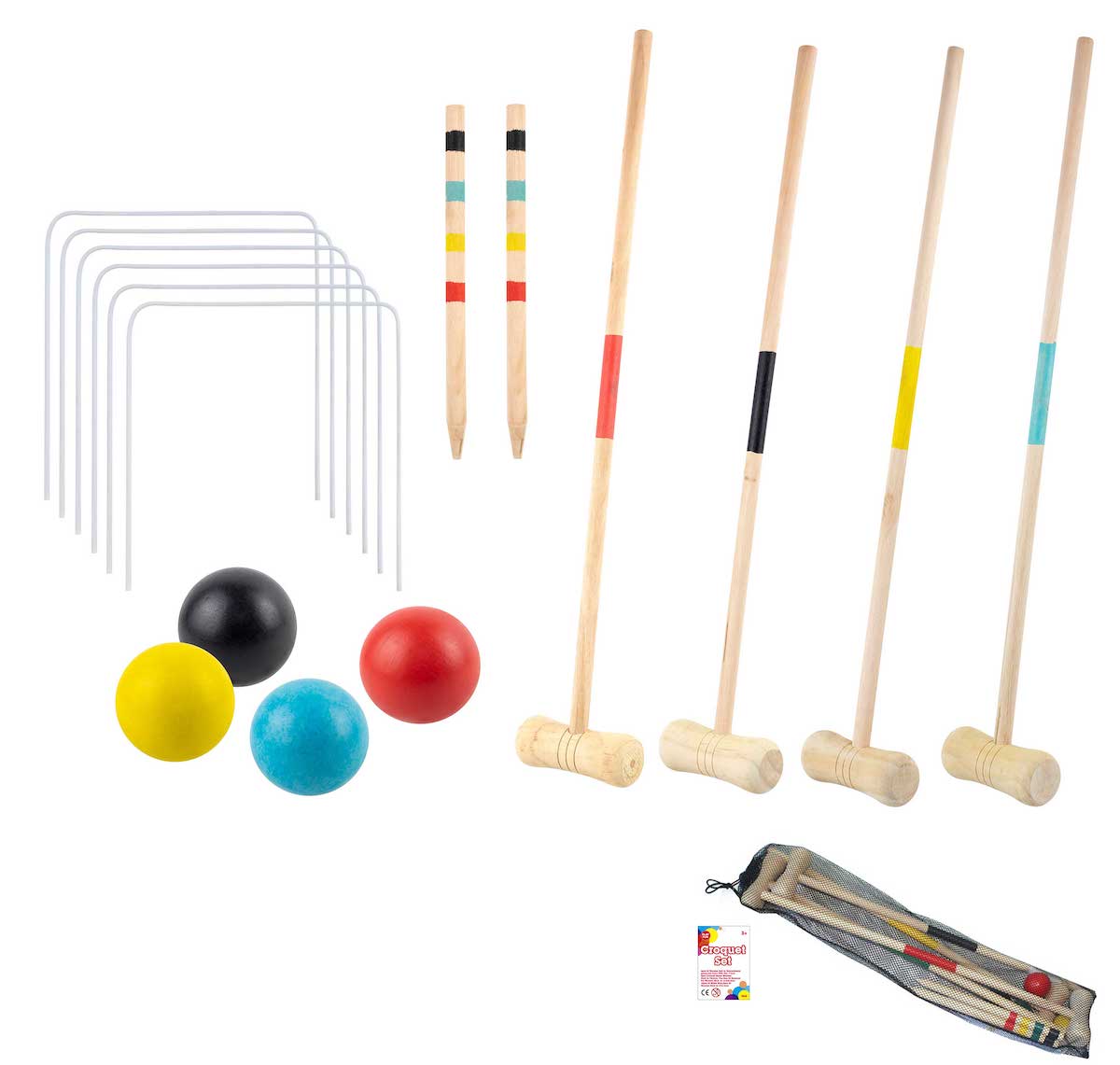 Outdoortoys Traditional Lawn Croquet Set
