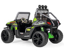 Peg Perego 24V Kids Electric Ride On 2 Seat Polaris RZR Pro New Green Shadow