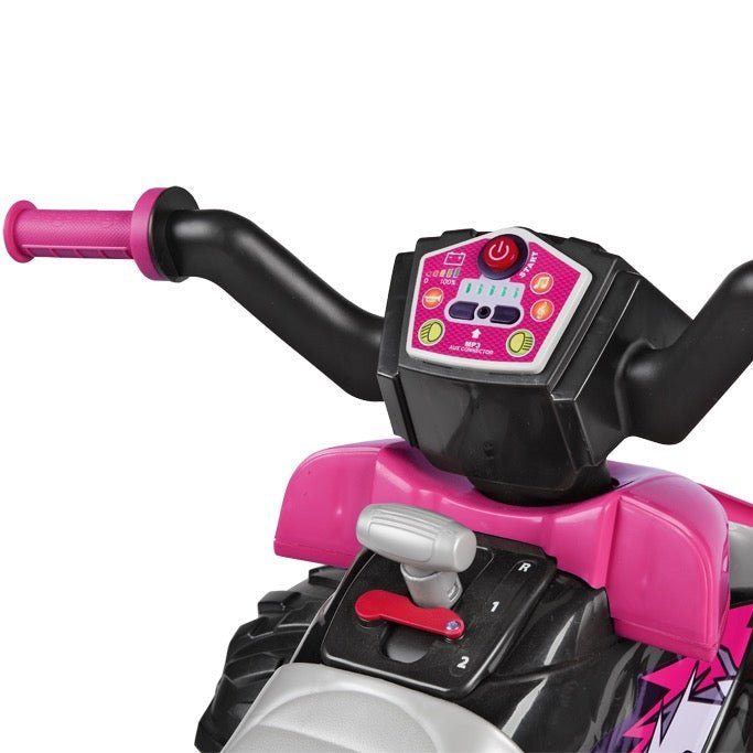 pink peg perego Peg Perego Corral T-Rex Kids Electrical Quad Bike - Pink