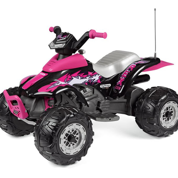 Peg Perego Corral T-Rex Kids Electrical Quad Bike - Pink
