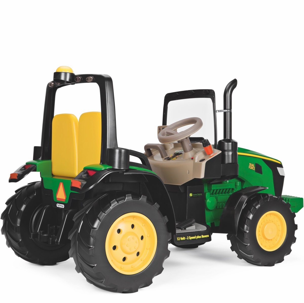12-volt peg perego tractor Peg Perego John Deere Dual Force Kids Ride On Tractor