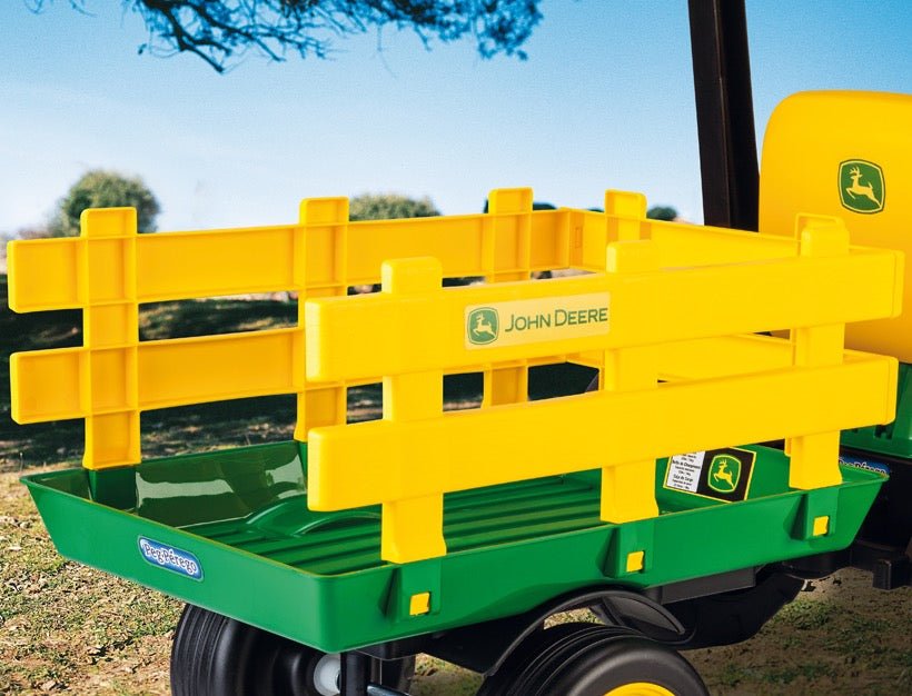 john deere e tractor peg perego Peg Perego John Deere Ground Force Ride On Tractor with Trailer