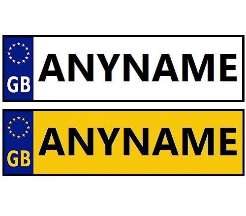 Personalised Number Plate