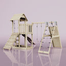 PolarPlay Balcony Tower Kids Wooden Climbing Frame - Climb & Swing Kory Rose