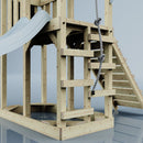 PolarPlay Balcony Tower Kids Wooden Climbing Frame - Una Mist