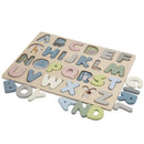 PolarPlay Chunky Wooden Alphabet Puzzle Shape Sorting Jigsaw Toy