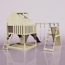 PolarPlay Kids Climbing Tower & Playhouse – Climb & Swing Ragna Rose