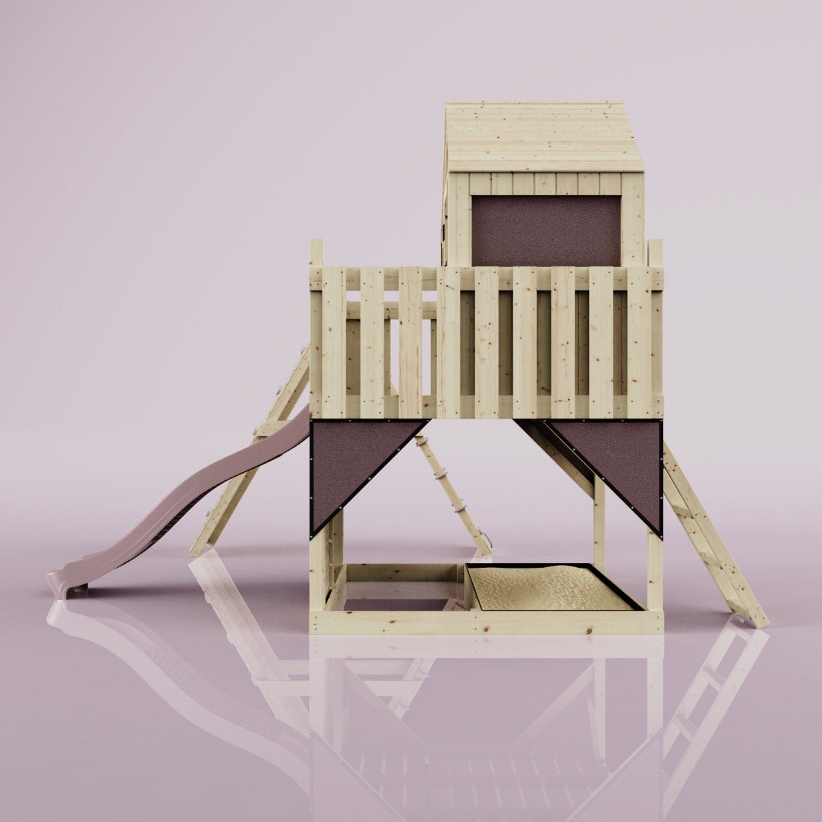 PolarPlay Kids Climbing Tower & Playhouse – Climb & Swing Ragna Rose