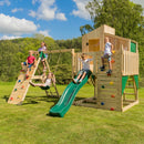 PolarPlay Kids Climbing Tower & Playhouse – Climb & Swing Runa Green