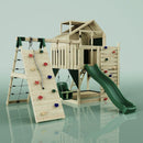 PolarPlay Kids Climbing Tower & Playhouse - Climb & Swing Thora Green