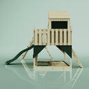 PolarPlay Kids Climbing Tower & Playhouse - Climb & Swing Thora Green