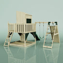 PolarPlay Kids Climbing Tower & Playhouse – Climb & Swing Tyra Green