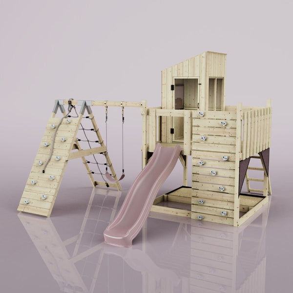 PolarPlay Kids Climbing Tower & Playhouse – Climb & Swing Tyra Rose