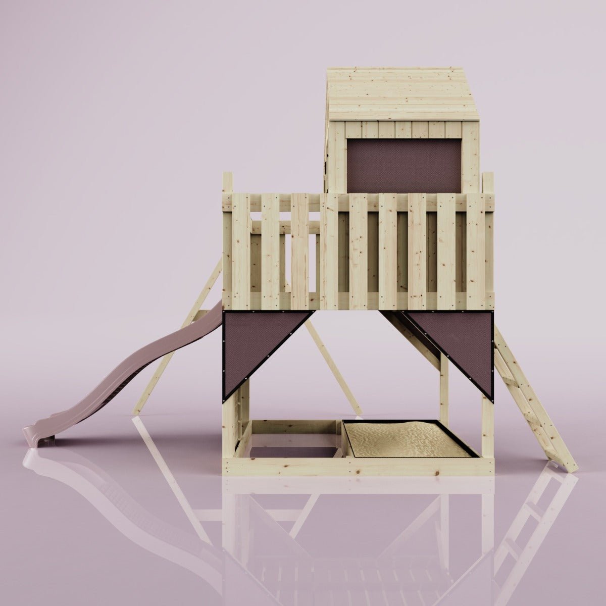 PolarPlay Kids Climbing Tower & Playhouse - Swing Brenna Rose