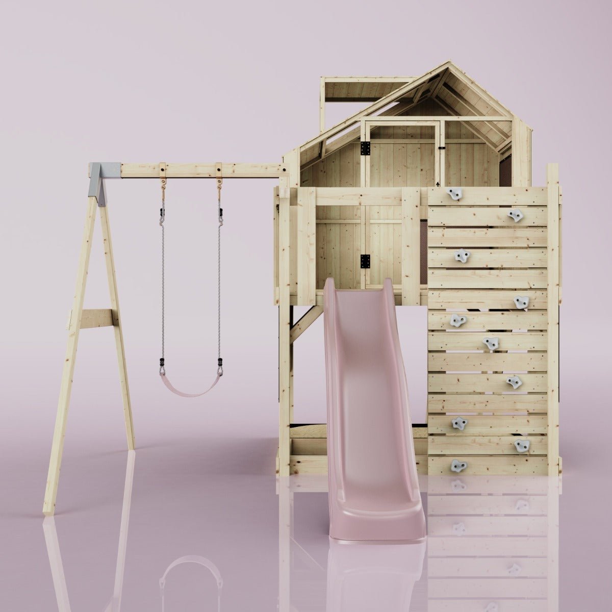 PolarPlay Kids Climbing Tower & Playhouse - Swing Brenna Rose