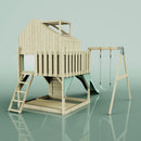 PolarPlay Kids Climbing Tower & Playhouse - Swing Brenna Sage