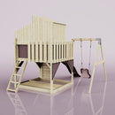 PolarPlay Kids Climbing Tower & Playhouse - Swing Dagma Rose