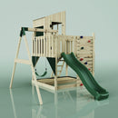 PolarPlay Kids Climbing Tower & Playhouse - Swing Destin Green