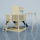 PolarPlay Kids Climbing Tower & Playhouse - Swing Destin Mist