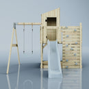 PolarPlay Kids Climbing Tower & Playhouse - Swing Destin Mist