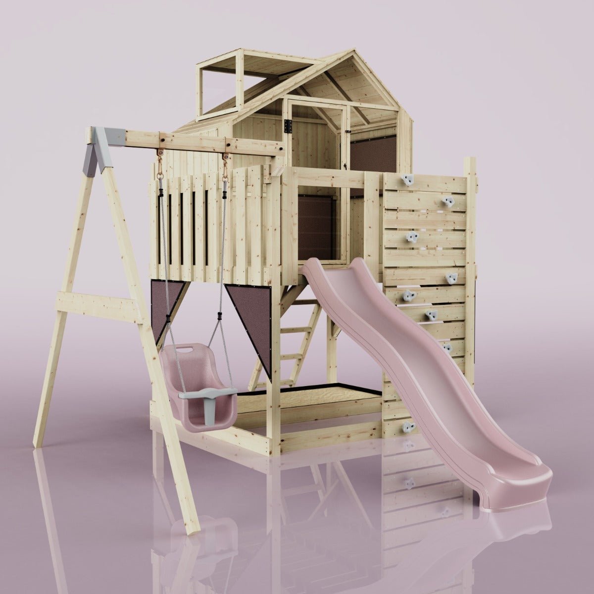 PolarPlay Kids Climbing Tower & Playhouse - Swing Eerika Rose