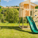 PolarPlay Kids Climbing Tower & Playhouse – Swing Geir Green