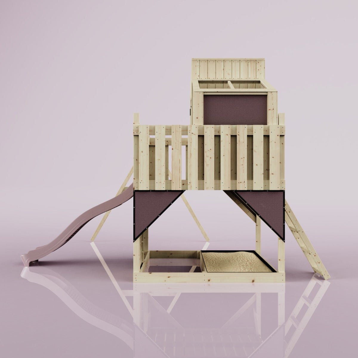 PolarPlay Kids Climbing Tower & Playhouse – Swing Geir Rose