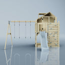 PolarPlay Kids Climbing Tower & Playhouse - Swing Haldor Mist