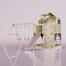 PolarPlay Kids Climbing Tower & Playhouse - Swing Haldor Rose