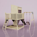 PolarPlay Kids Climbing Tower & Playhouse - Swing Helka Rose