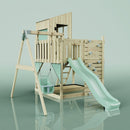 PolarPlay Kids Climbing Tower & Playhouse - Swing Helka Sage