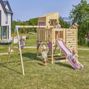 PolarPlay Kids Climbing Tower & Playhouse - Swing Olavo Rose