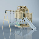 PolarPlay Kids Climbing Tower & Playhouse - Swing Saga Mist