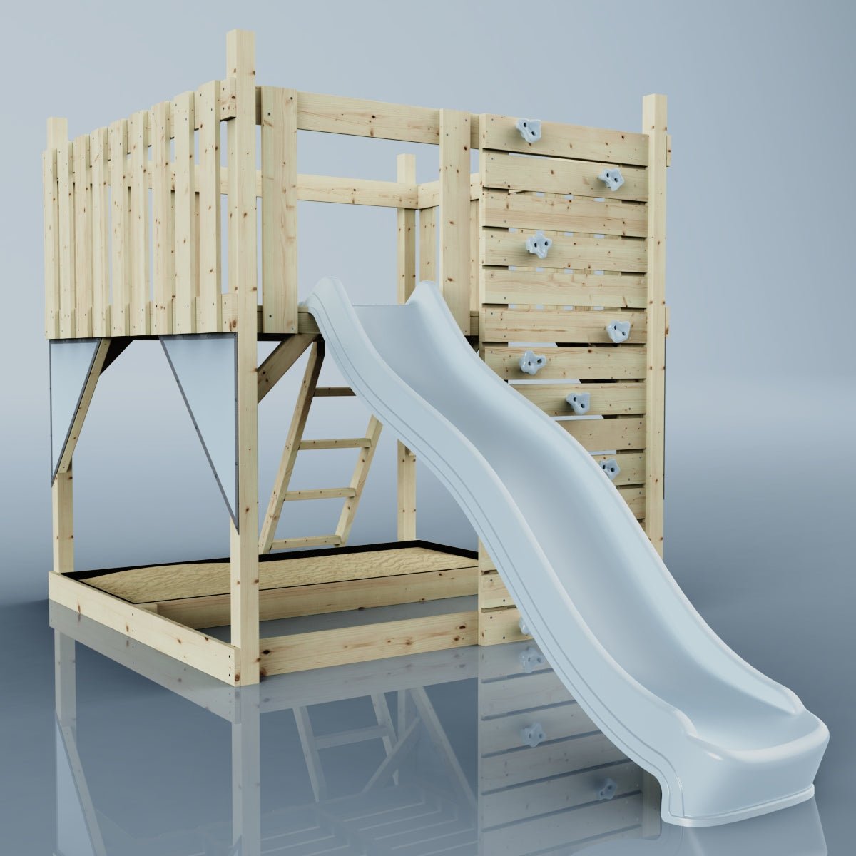 PolarPlay Kids Scandinavian Style Climbing Platform - Fai Mist