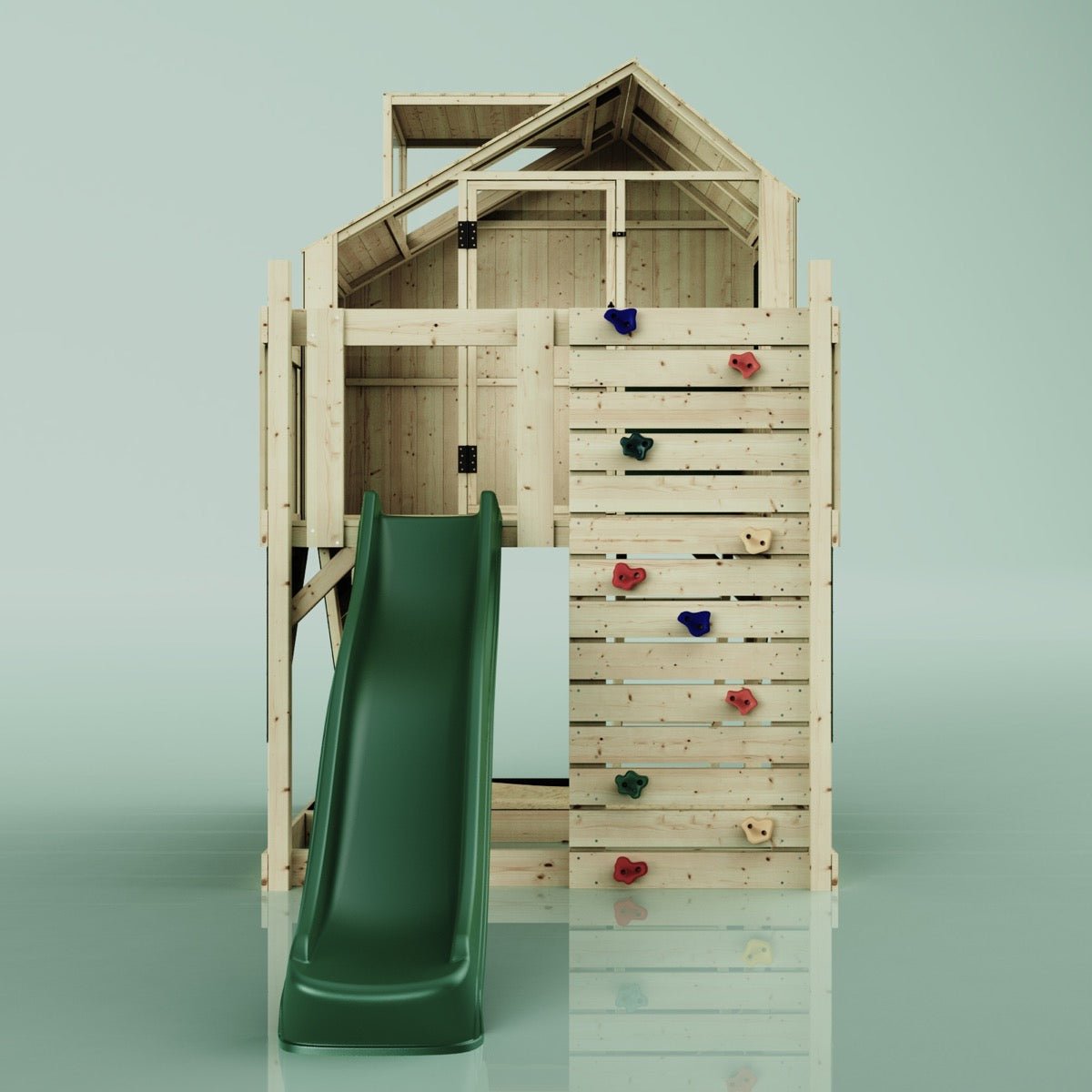 PolarPlay Kids Scandinavian Style Climbing Platform & Playhouse - Astrid