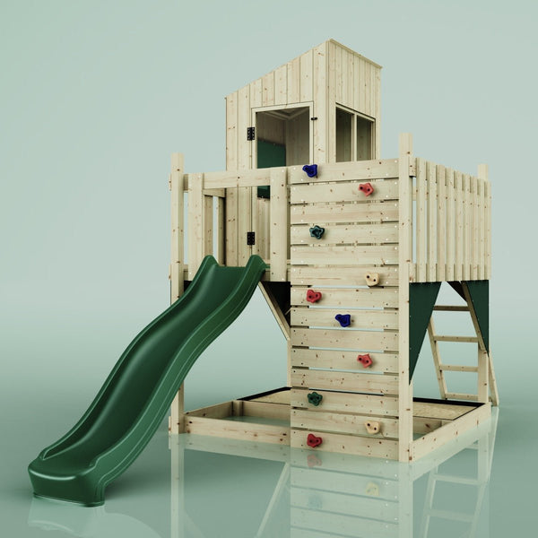 PolarPlay Kids Scandinavian Style Climbing Platform & Playhouse - Fiske