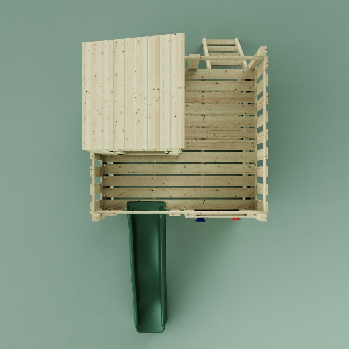 PolarPlay Kids Scandinavian Style Climbing Platform & Playhouse - Fiske