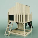 PolarPlay Kids Scandinavian Style Climbing Platform & Playhouse - Flavia