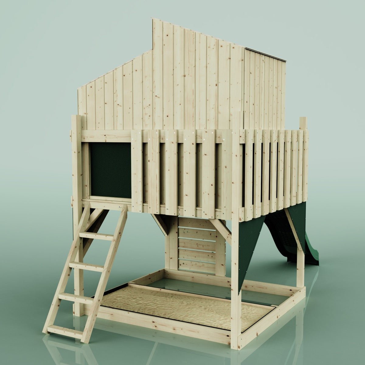 PolarPlay Kids Scandinavian Style Climbing Platform & Playhouse - Flavia