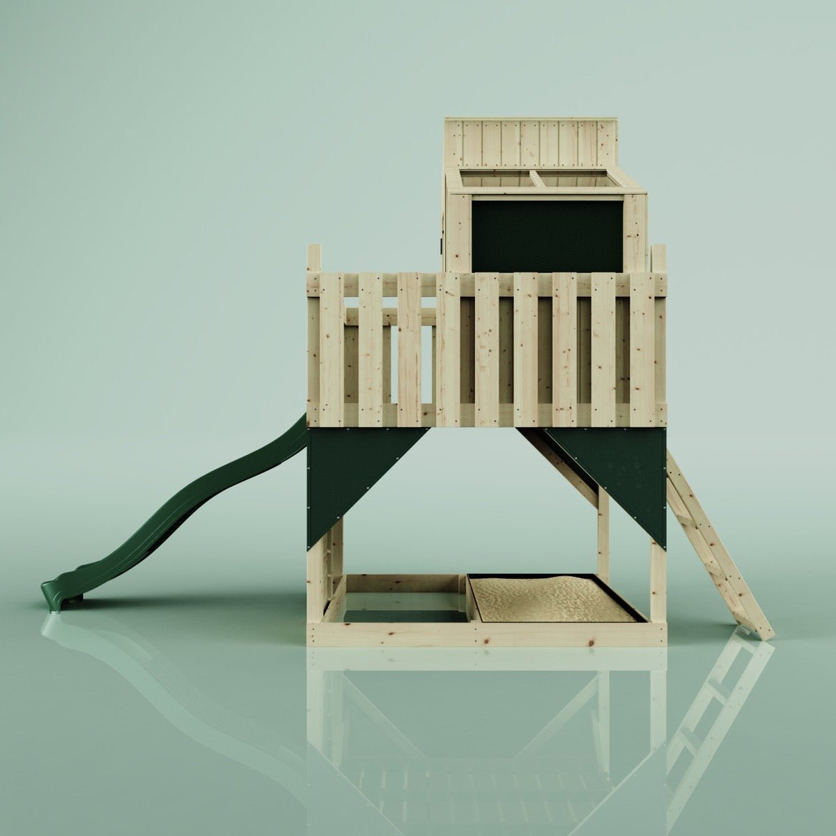 PolarPlay Kids Scandinavian Style Climbing Platform & Playhouse - Flavia