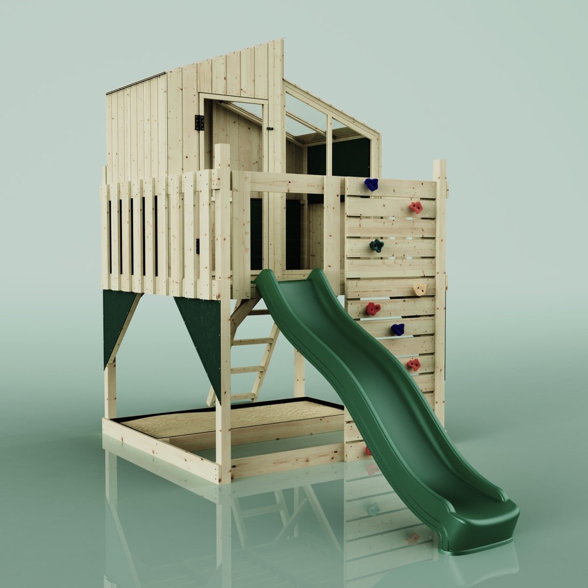 PolarPlay Kids Scandinavian Style Climbing Platform & Playhouse - Flavia