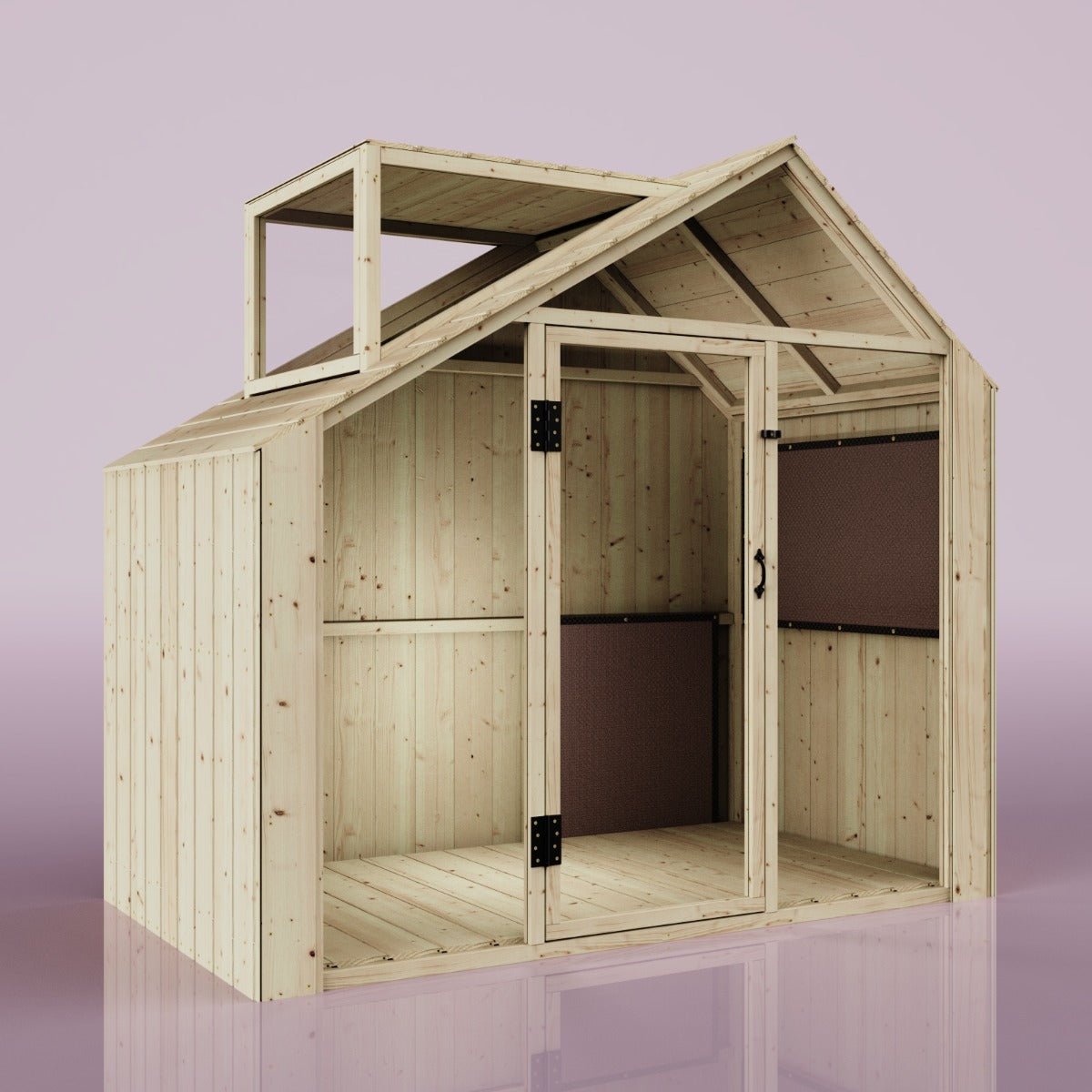 PolarPlay Kids Scandinavian Style Wooden Playhouse - Asta Rose