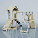 PolarPlay Tower Kids Wooden Climbing Frame - Climb & Swing Tyra Mist