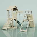 PolarPlay Tower Kids Wooden Climbing Frame - Climb & Swing Tyra Sage