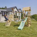 PolarPlay Tower Kids Wooden Climbing Frame - Climb & Swing Tyra Sage