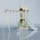 PolarPlay Tower Kids Wooden Climbing Frame - Swing Olavo Mist