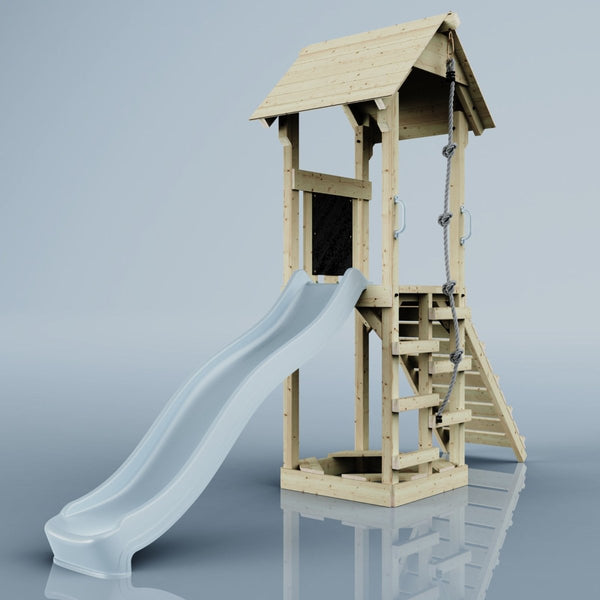 PolarPlay Tower Kids Wooden Climbing Frame - Yarin Mist