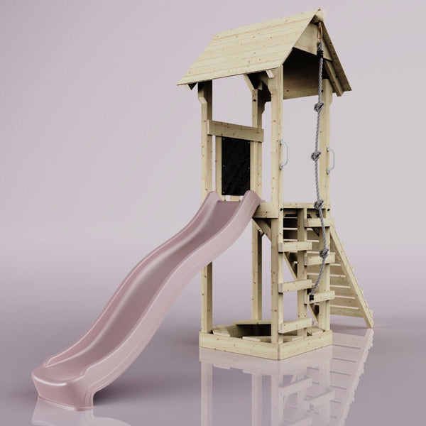 PolarPlay Tower Kids Wooden Climbing Frame - Yarin Mist