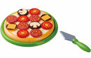 Pretend Pizza Making Non-Toxic Wooden Food Set for Imaginative Play