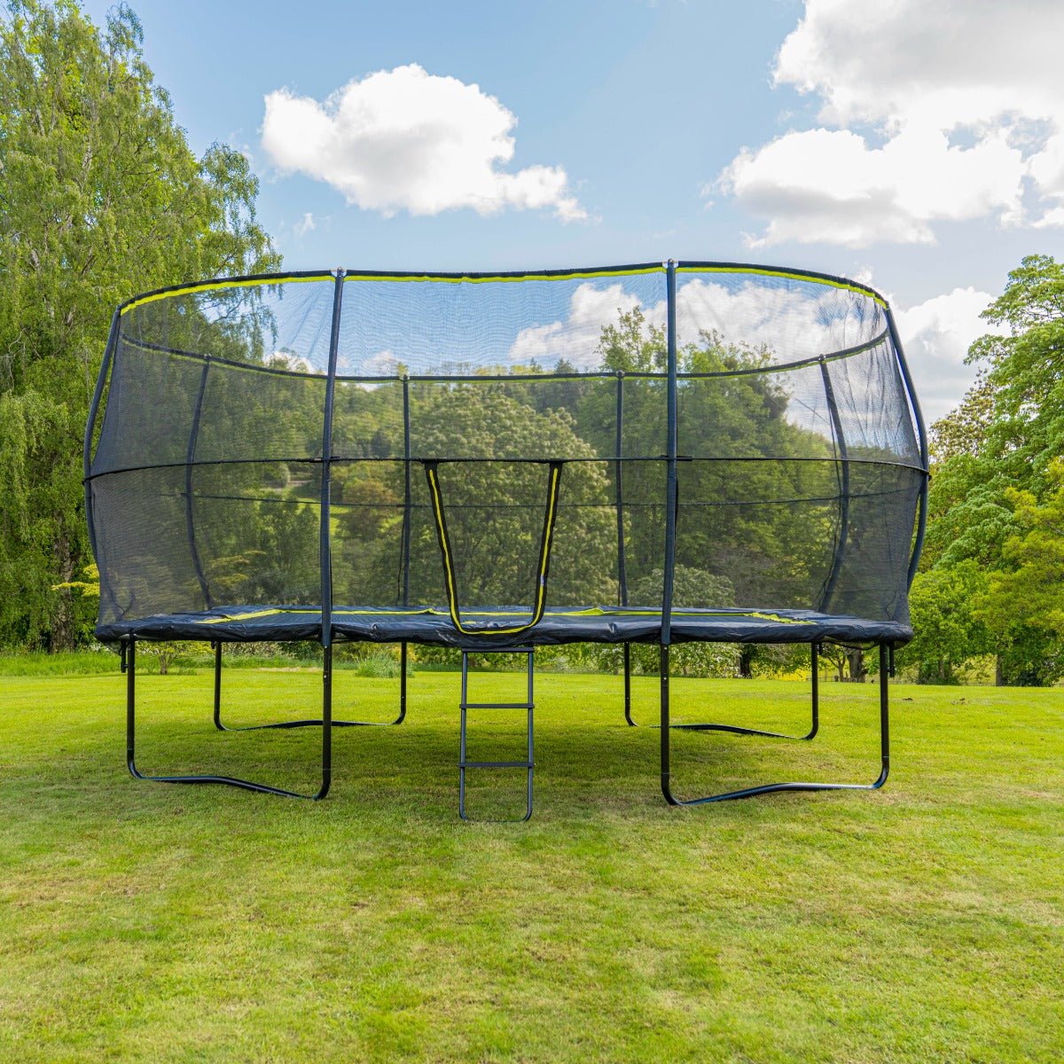 Rebo 10 X 14FT Base Jump 2 Trampoline With Halo II Enclosure